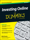 Cover image for Investing Online For Dummies